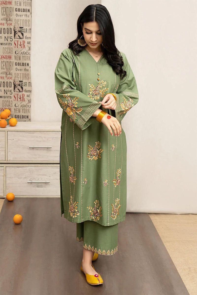 Zellbury | Unstitched | Embroidered Lawn 3 Piece | EC 510